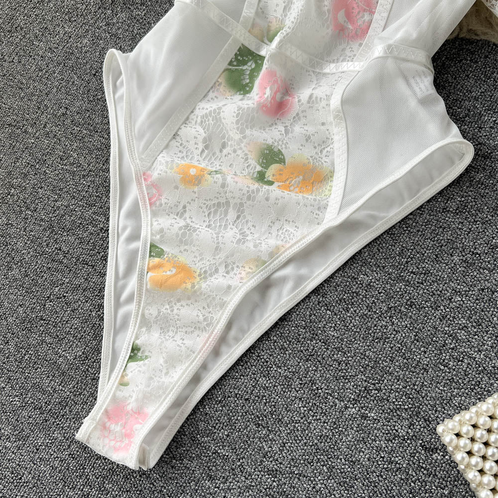 Ana Puff Sleeve Lace Bodysuit