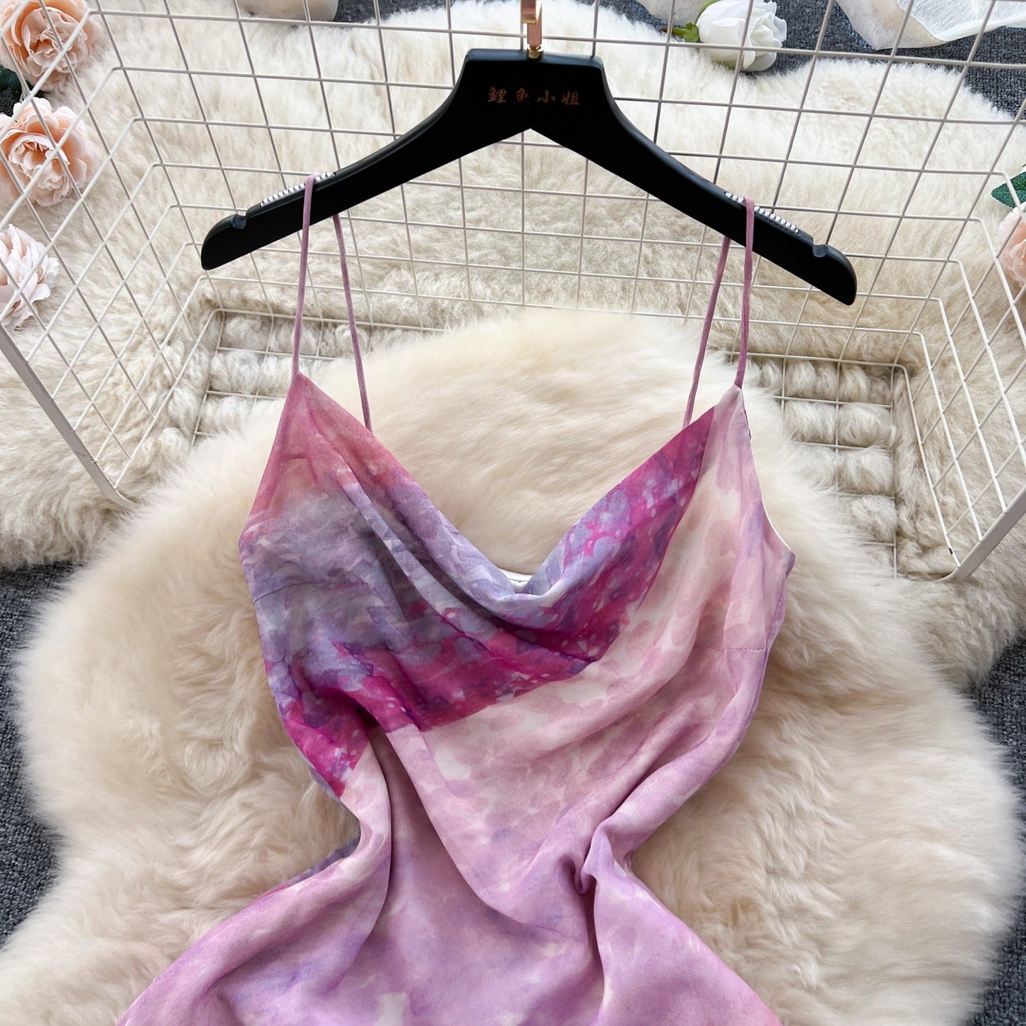 Hailey Tie Dye Chiffon Dress