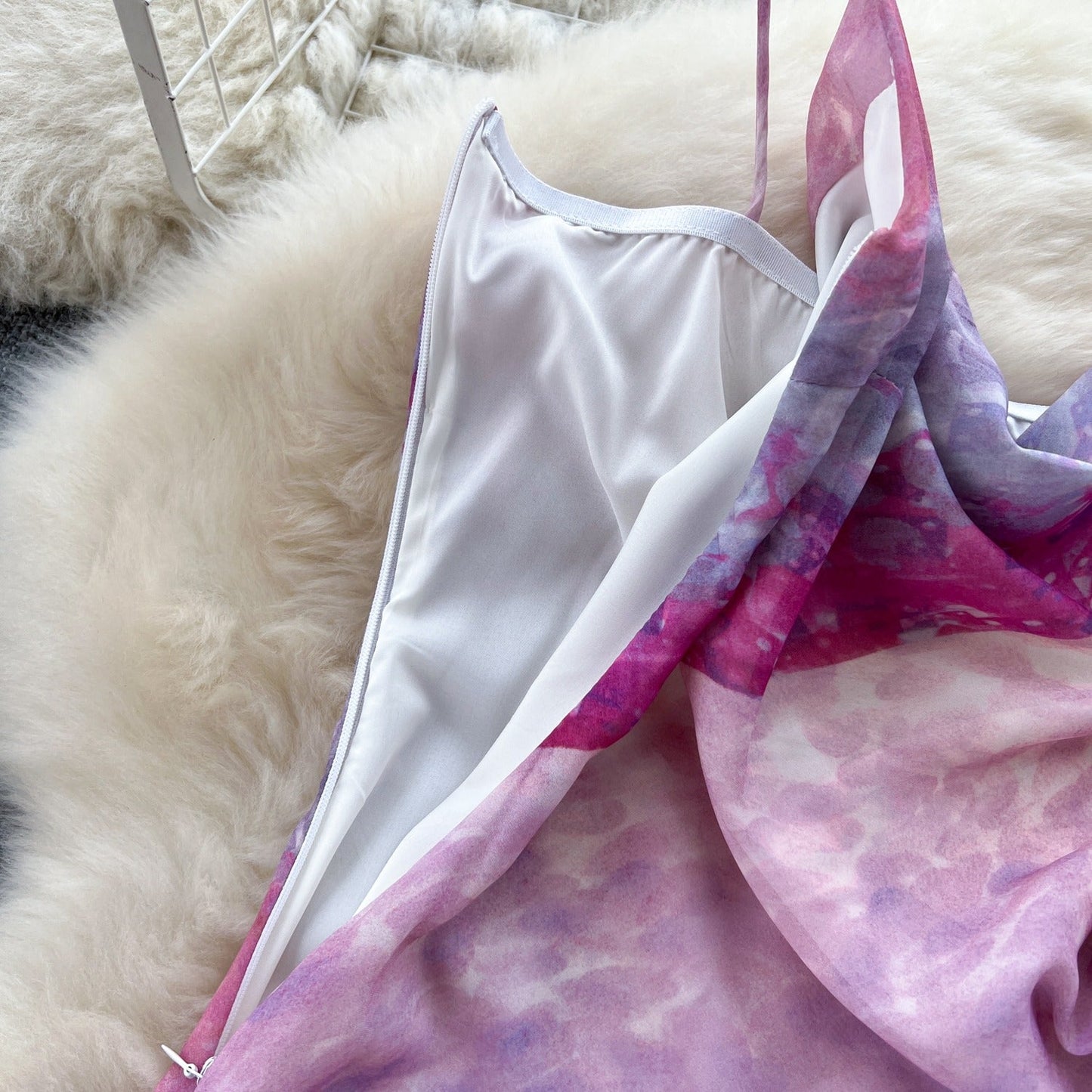 Hailey Tie Dye Chiffon Dress