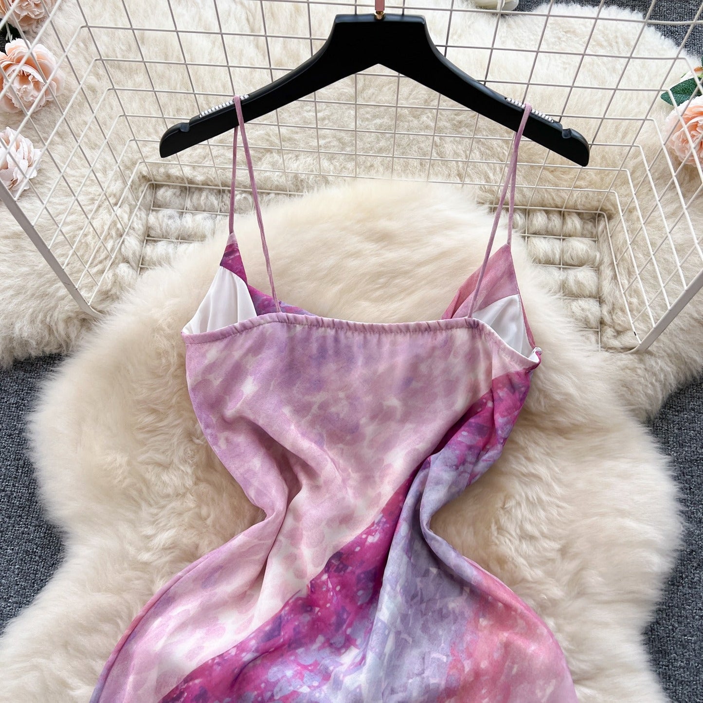 Hailey Tie Dye Chiffon Dress