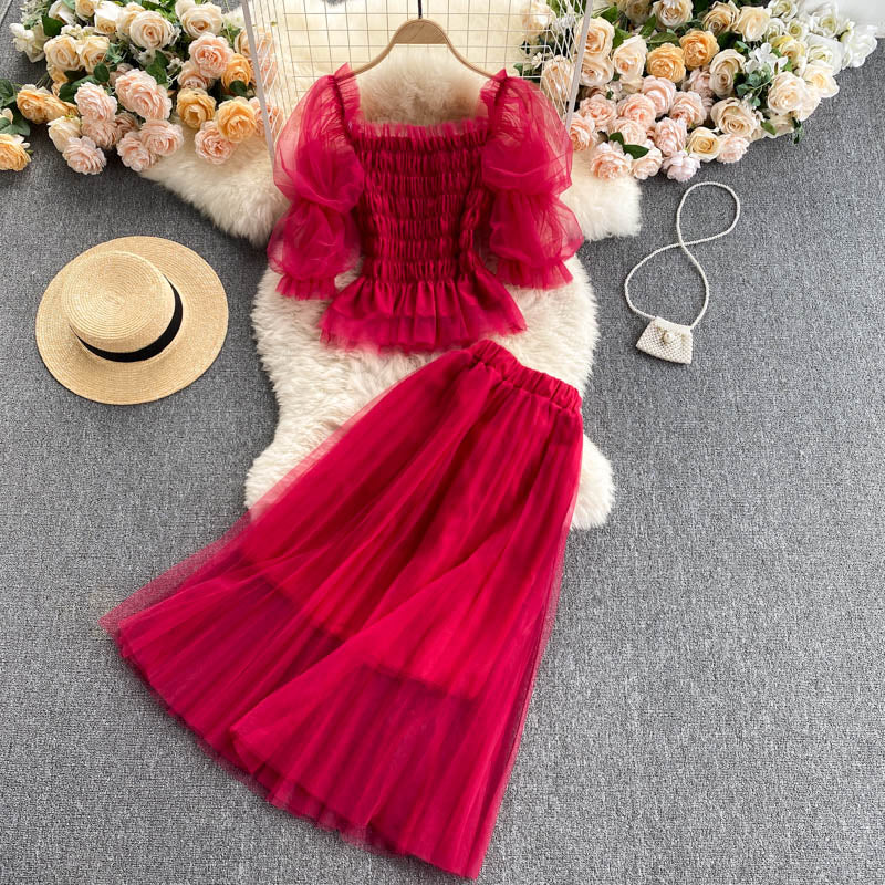 Leia Mesh Two Piece Set