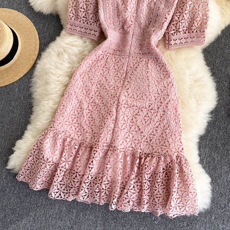 Miranda Puff Sleeve Lace Dress