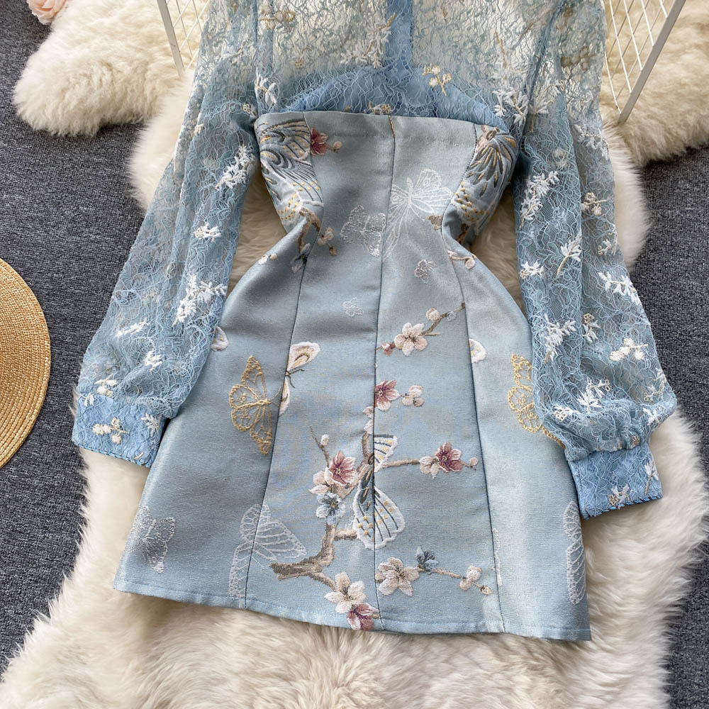 Rene Beaded Embroidered Dress