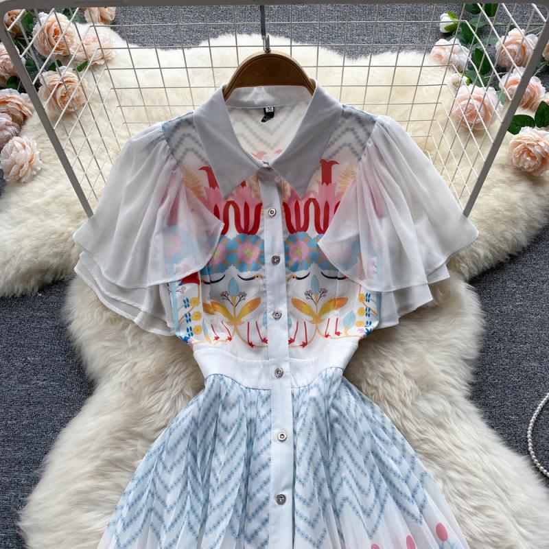 Joan Flutter Sleeve Dress