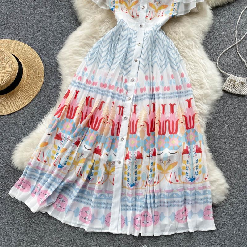 Joan Flutter Sleeve Dress