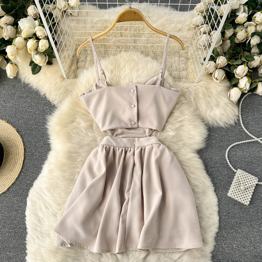 Charm Open Back Mini Dress