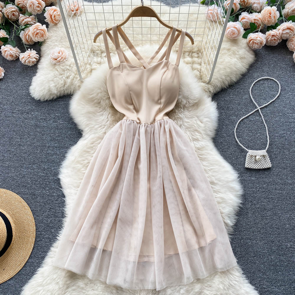Desiree Open Back Mesh Dress