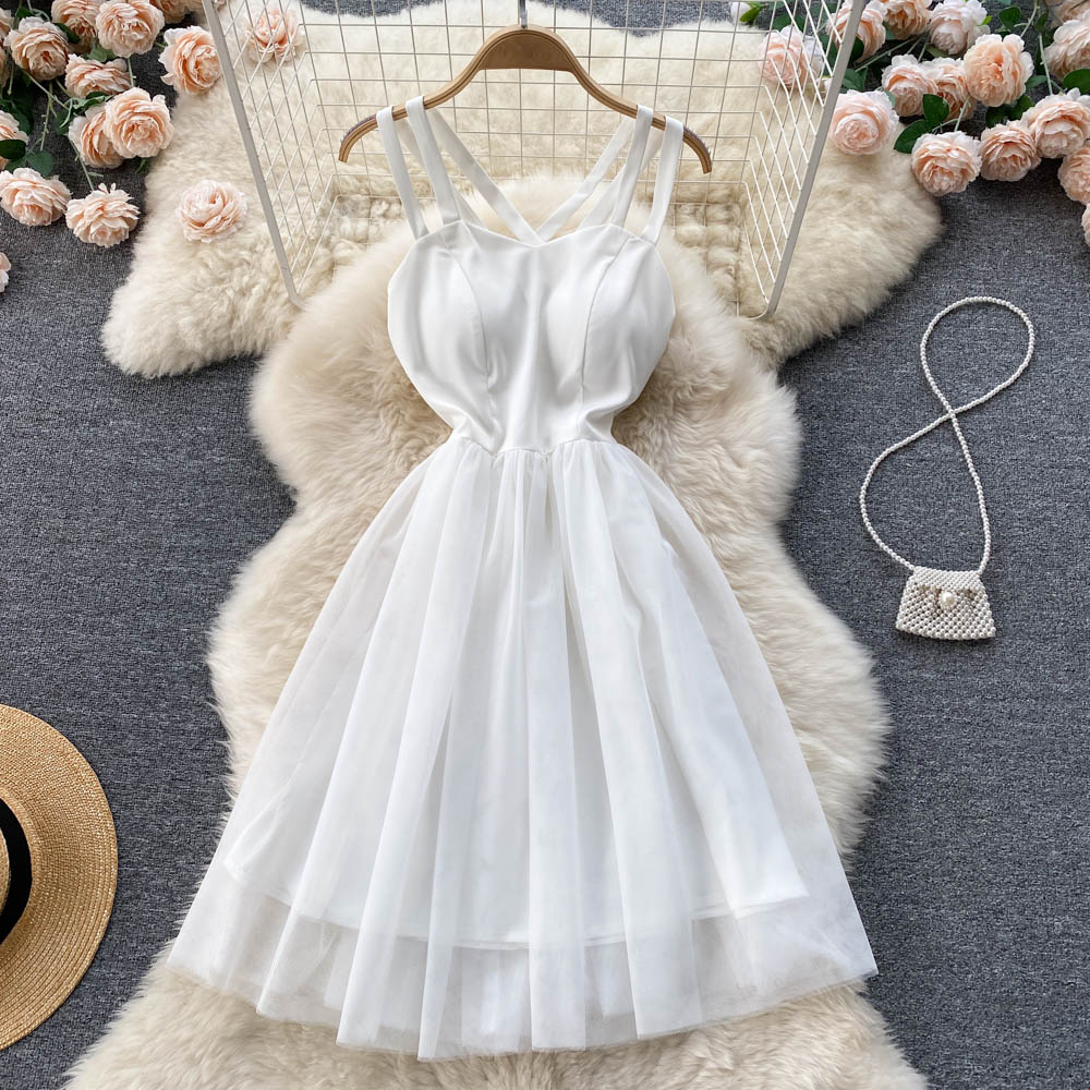 Desiree Open Back Mesh Dress