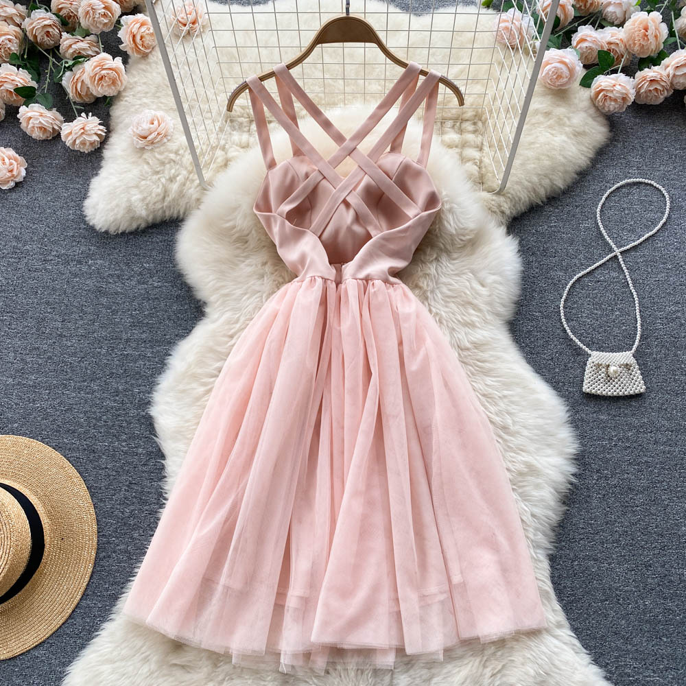 Desiree Open Back Mesh Dress