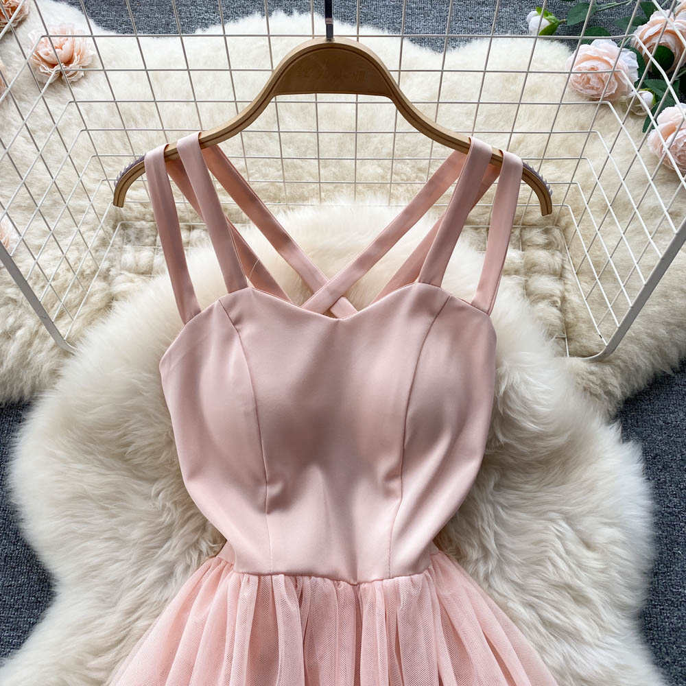 Desiree Open Back Mesh Dress