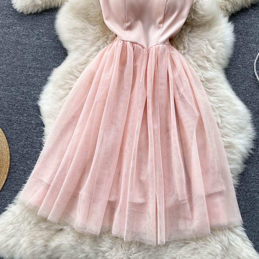 Desiree Open Back Mesh Dress