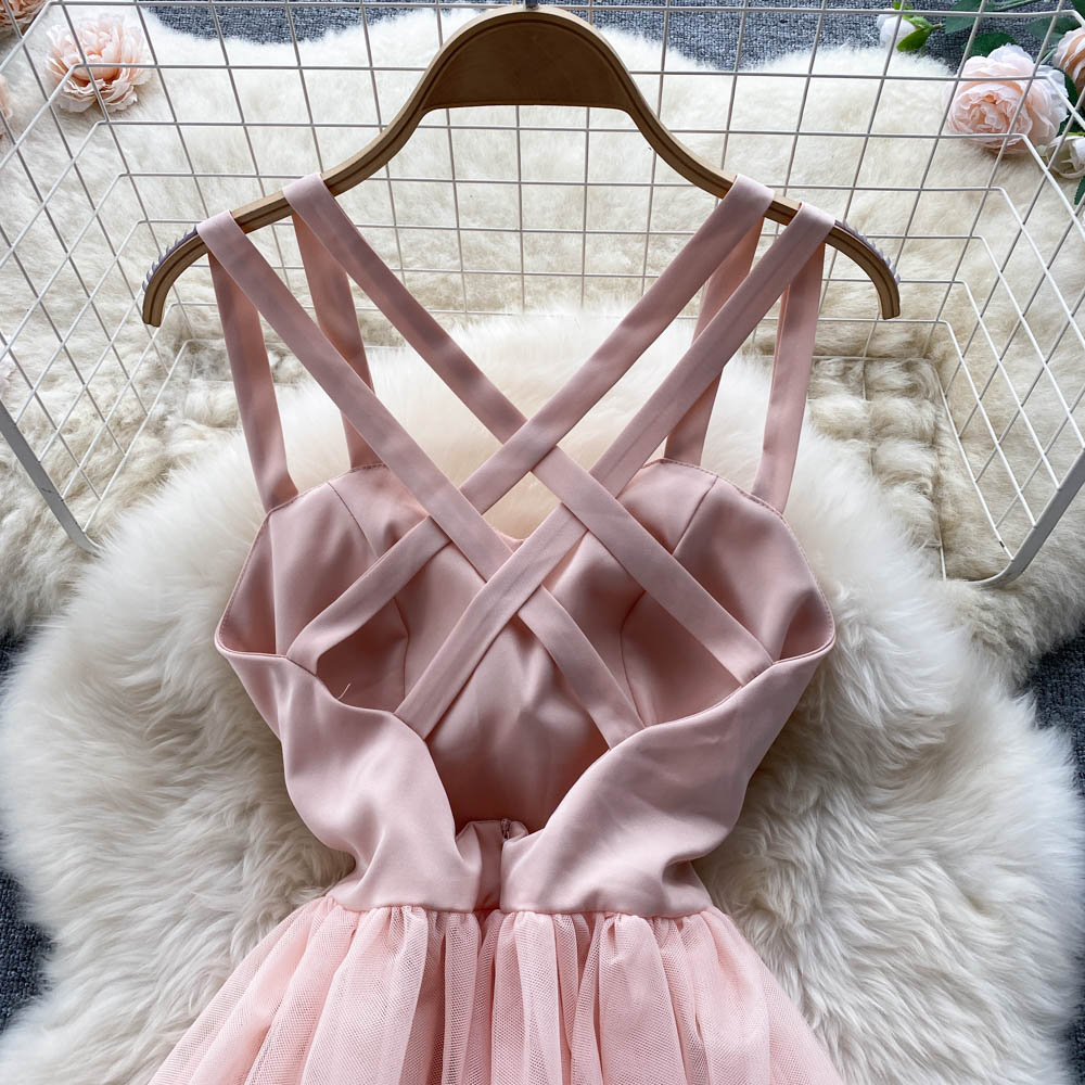 Desiree Open Back Mesh Dress