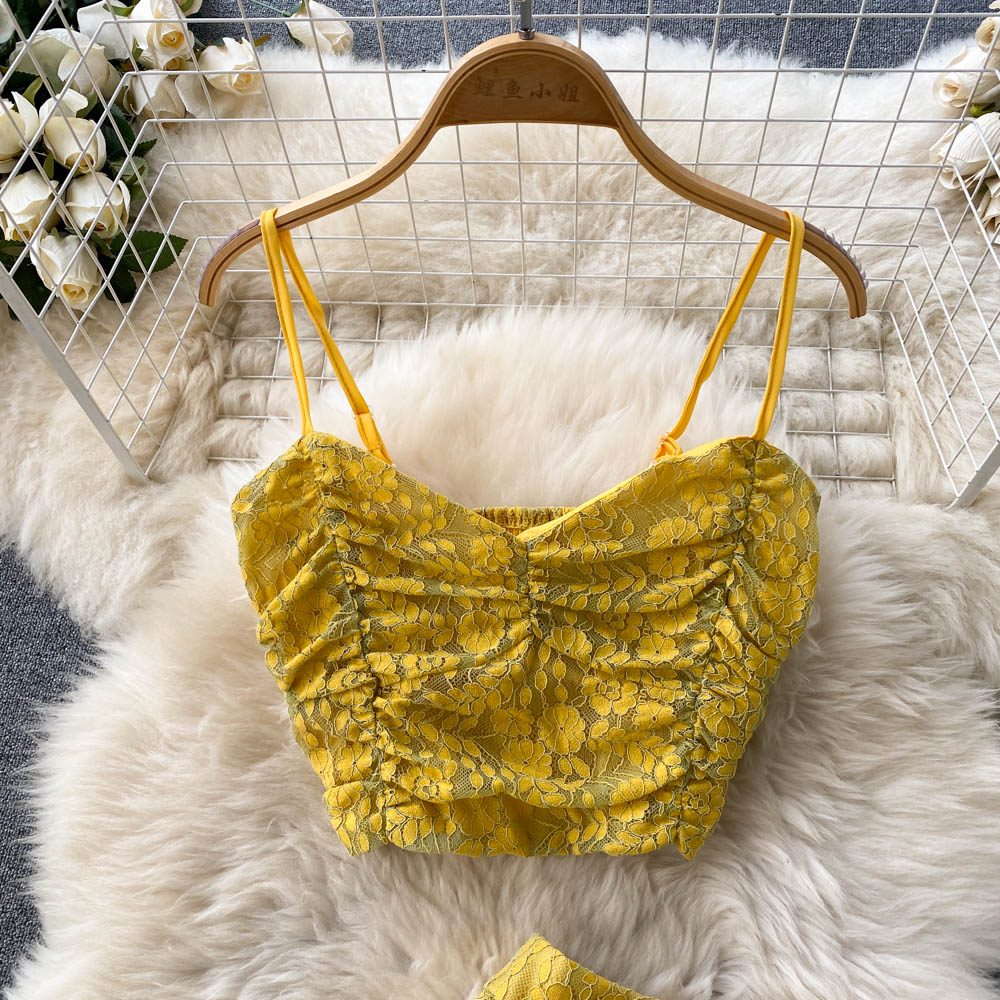 Kenna Drawstring Lace Two Piece Set