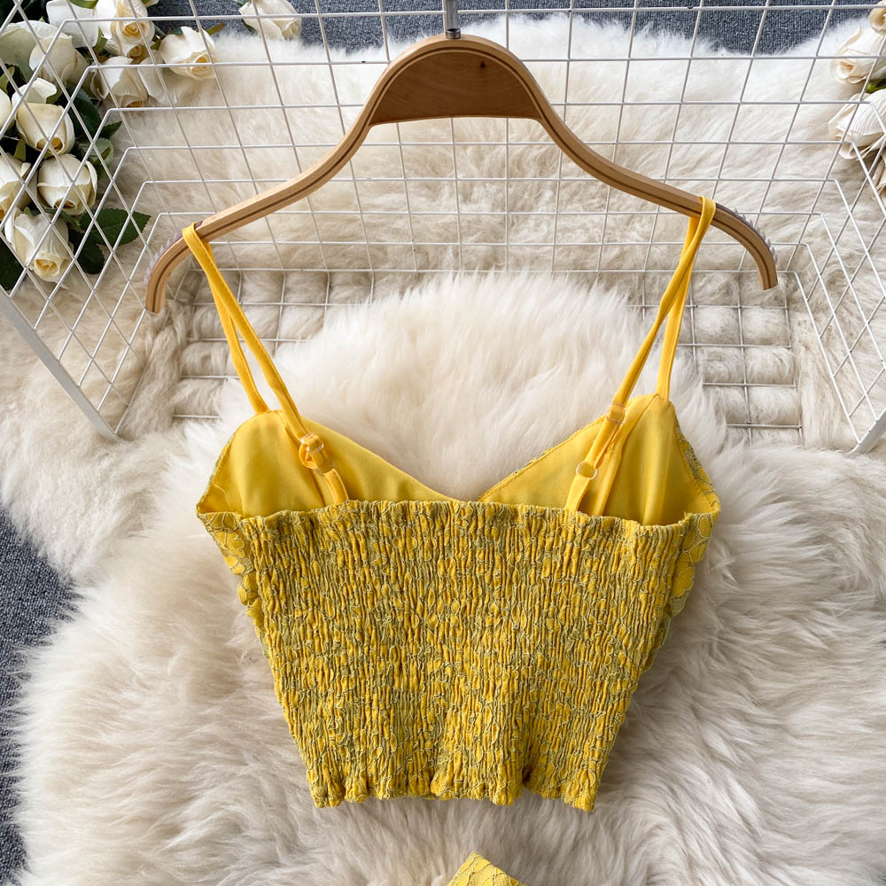 Kenna Drawstring Lace Two Piece Set