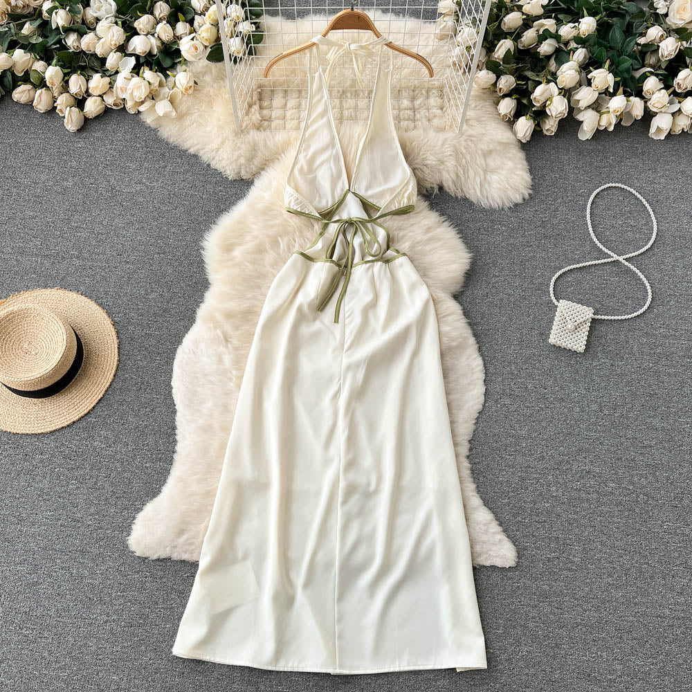 Allie Halter Open Back Dress