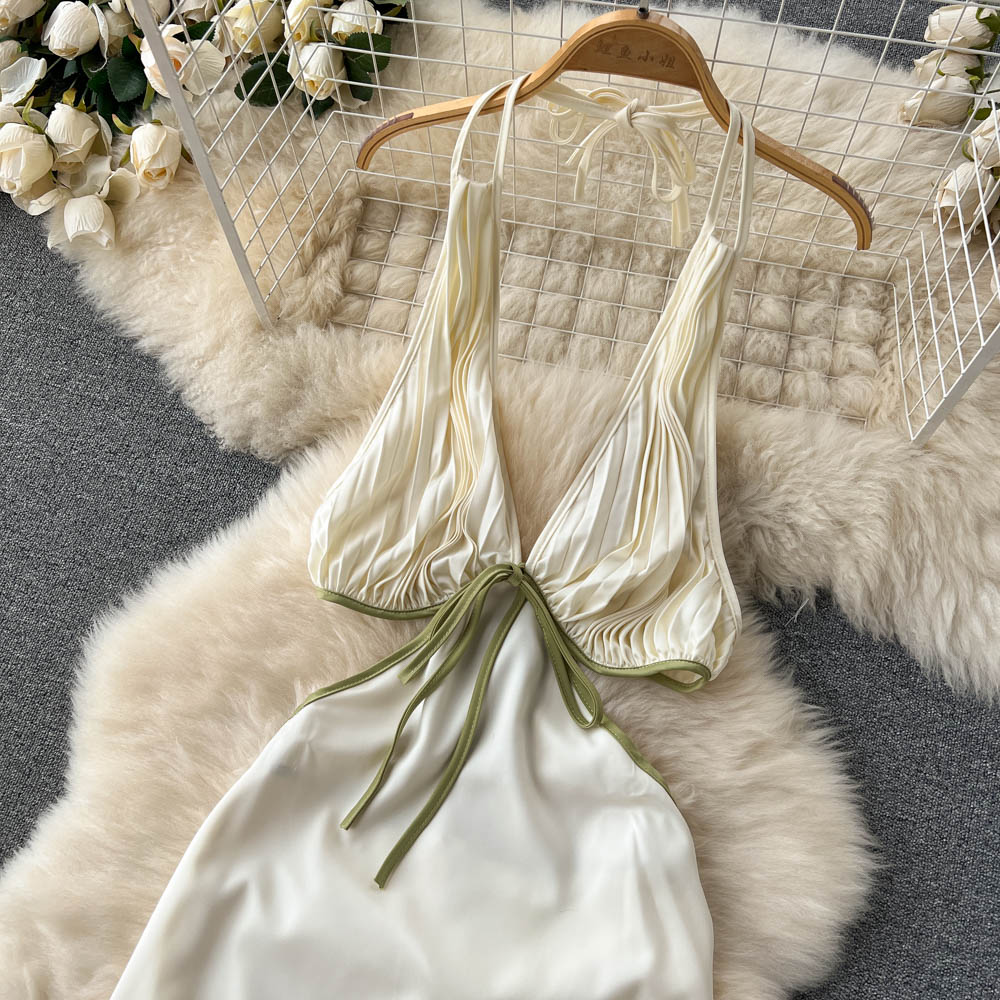 Allie Halter Open Back Dress