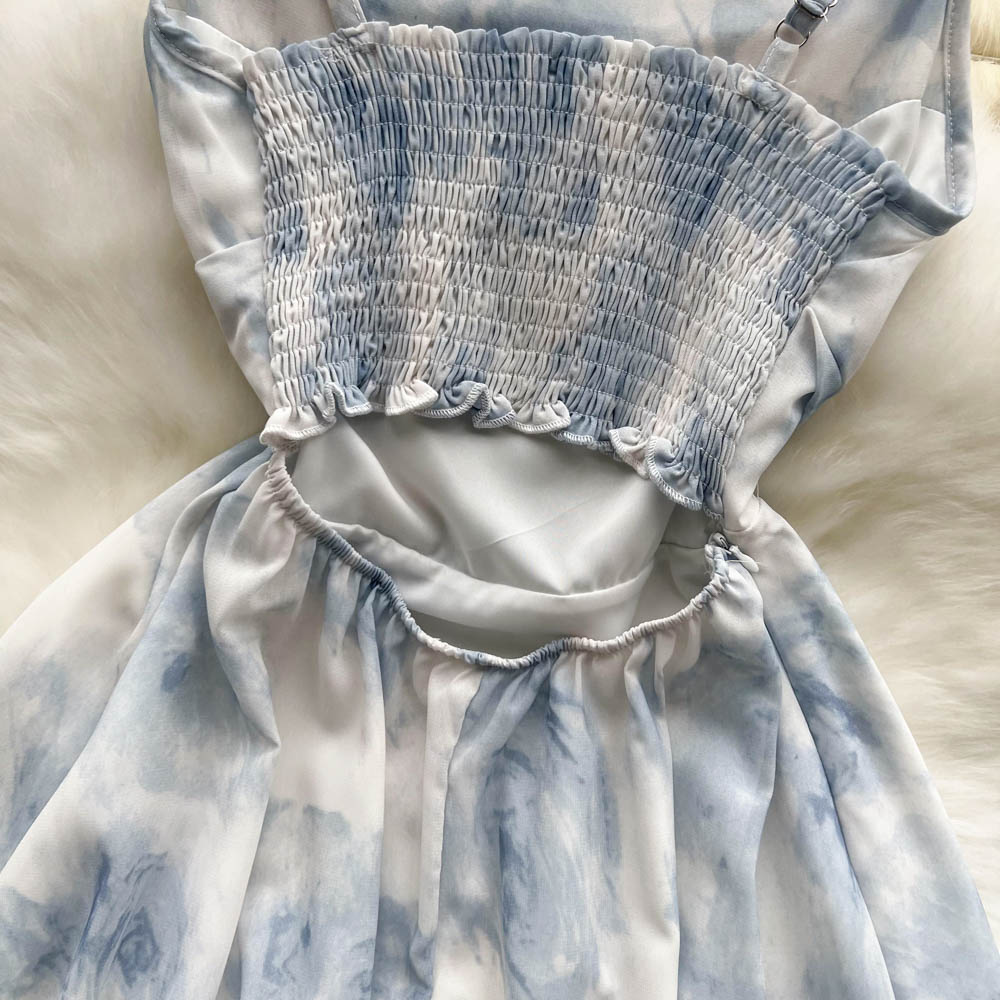 Aubree Shirred Back Mini Dress