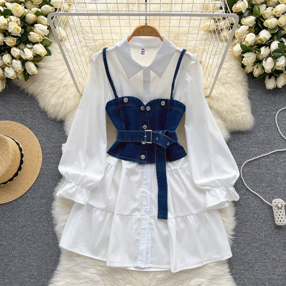 Wren Denim Two Piece Set