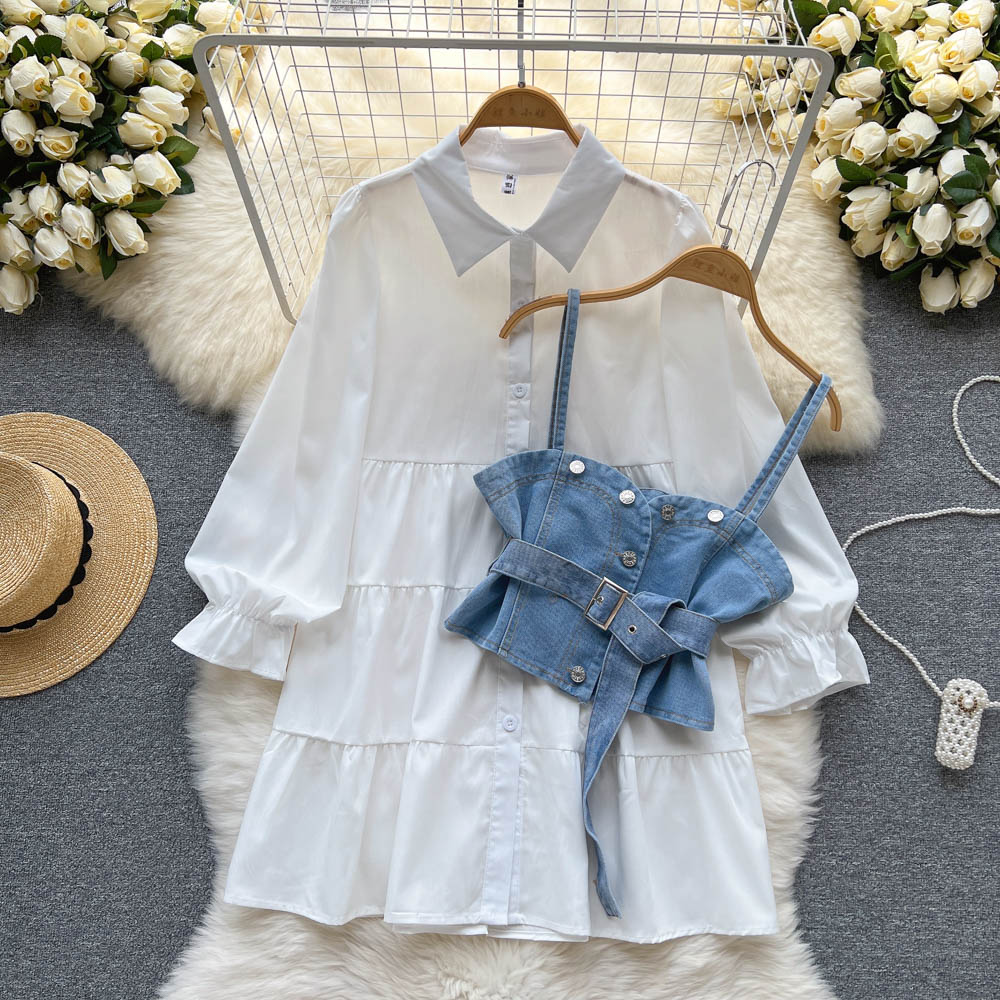 Wren Denim Two Piece Set