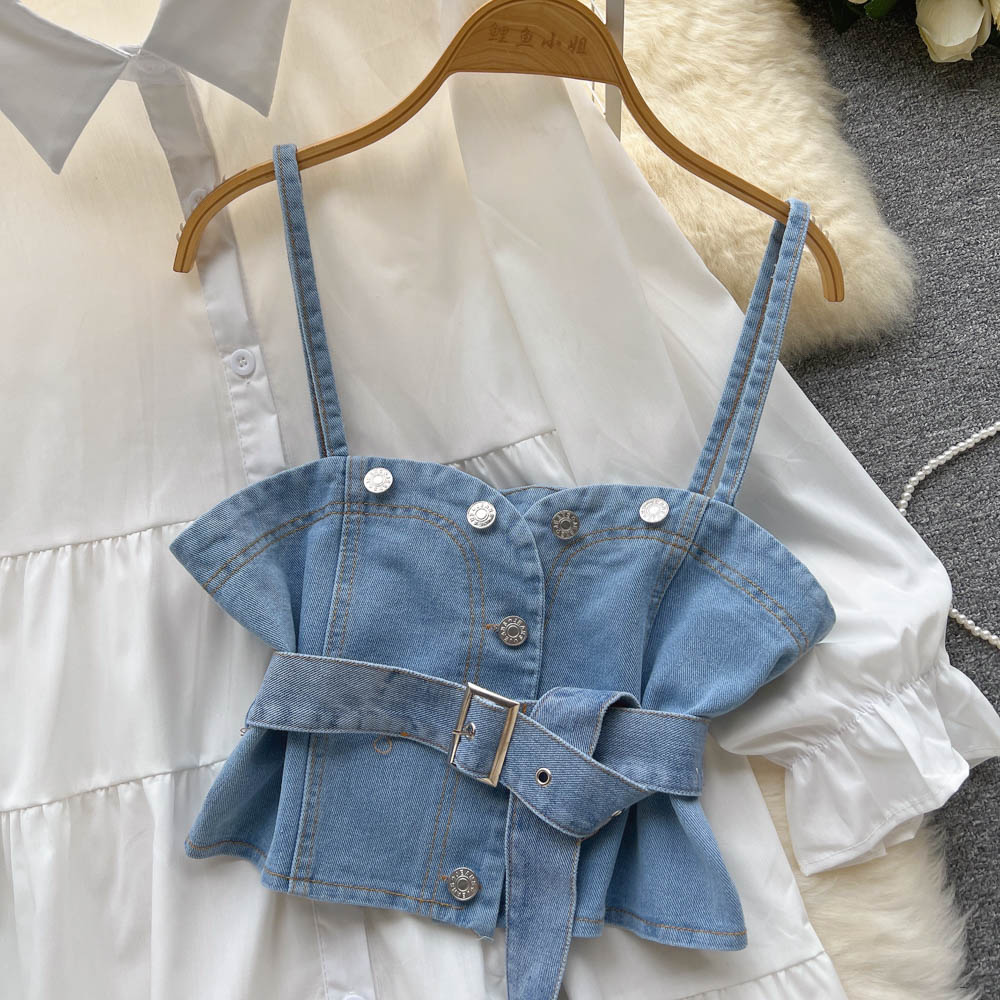 Wren Denim Two Piece Set