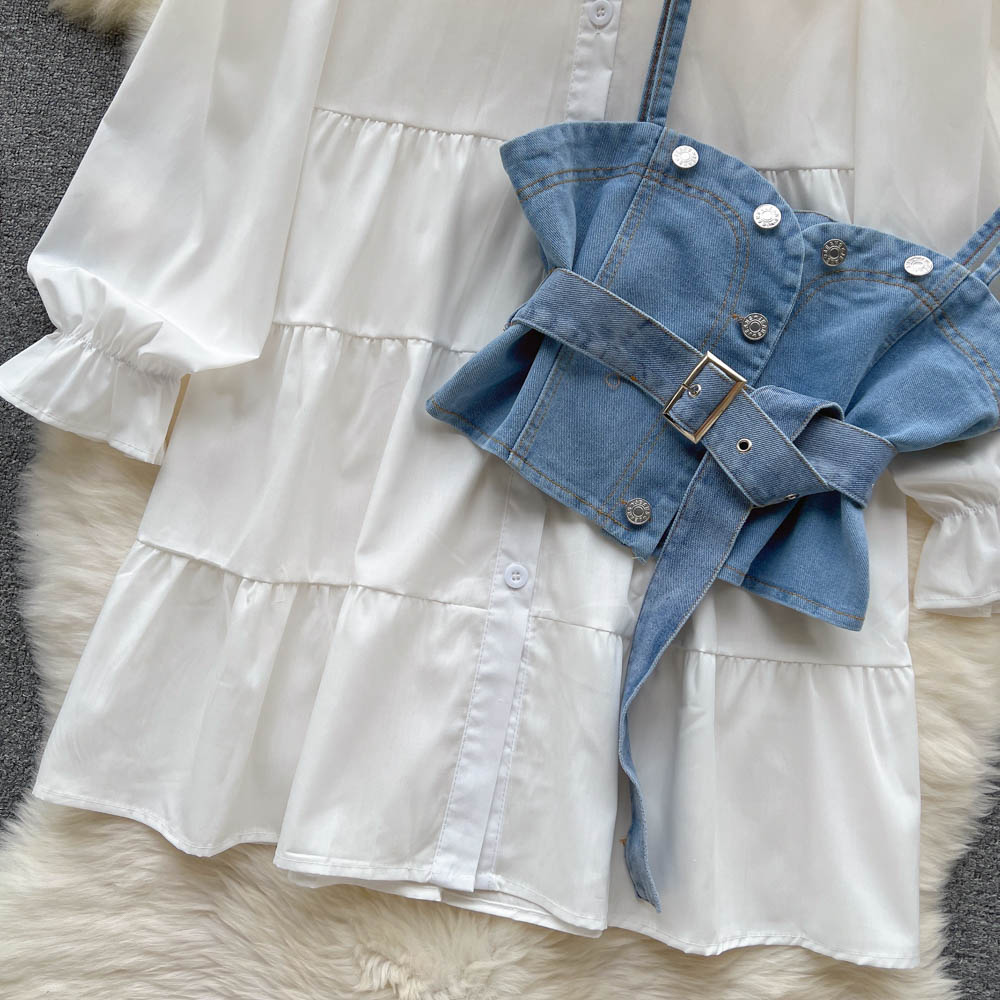 Wren Denim Two Piece Set