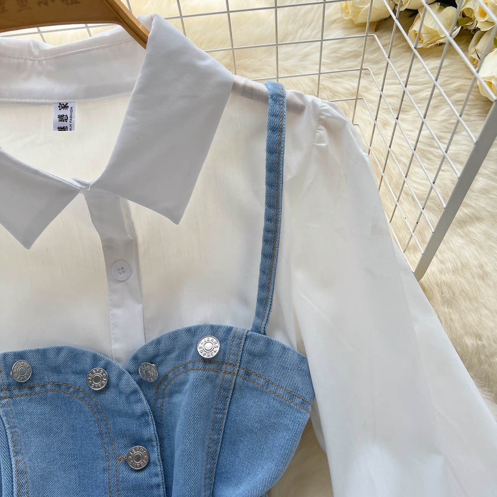 Wren Denim Two Piece Set