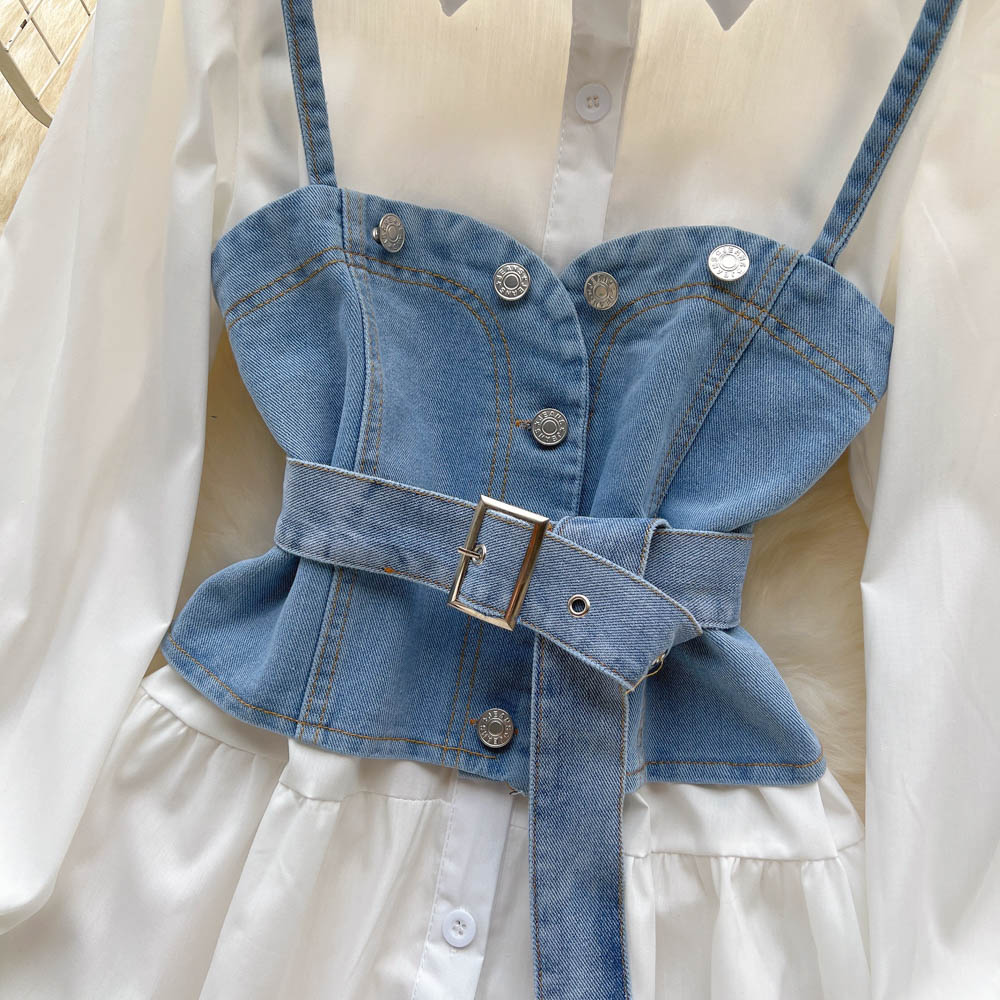 Wren Denim Two Piece Set