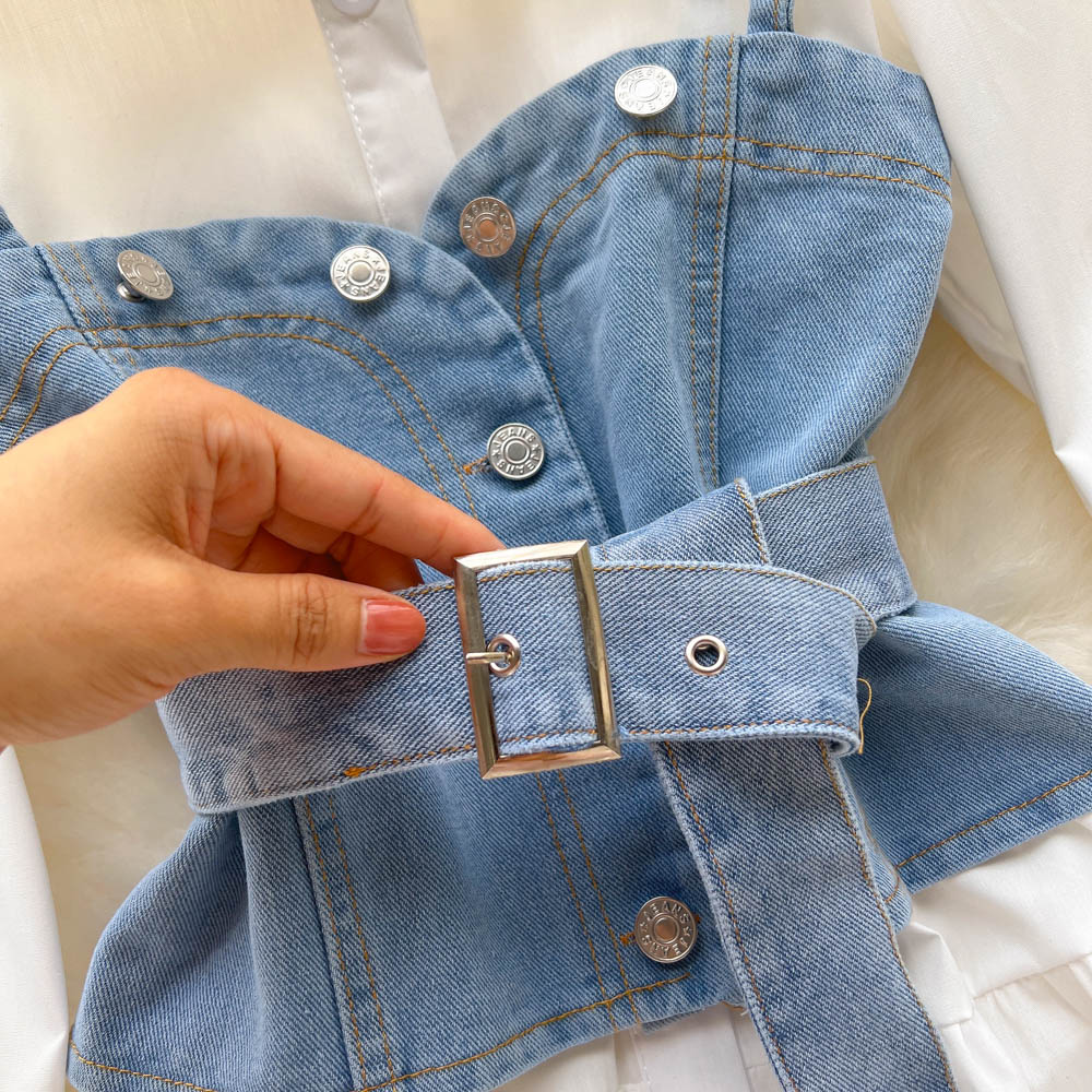 Wren Denim Two Piece Set