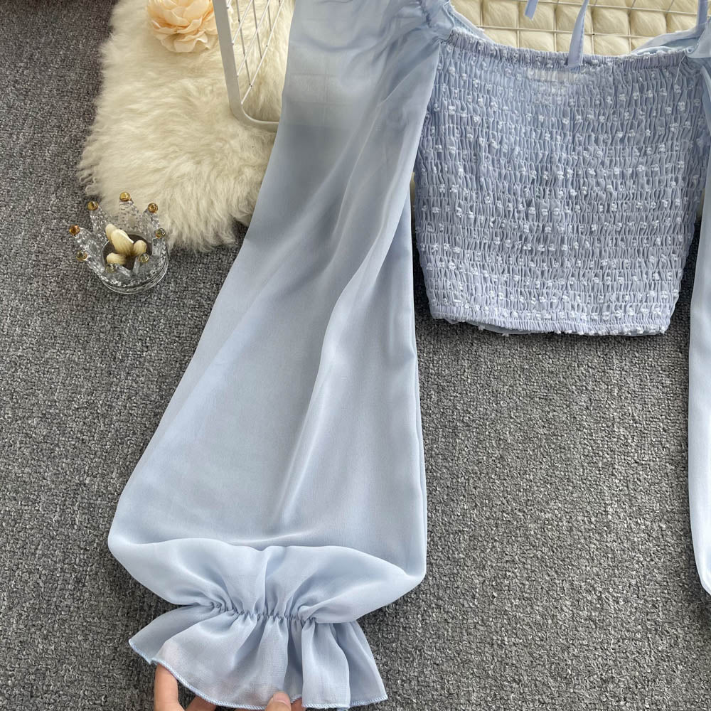 Lia Lantern Sleeve Top