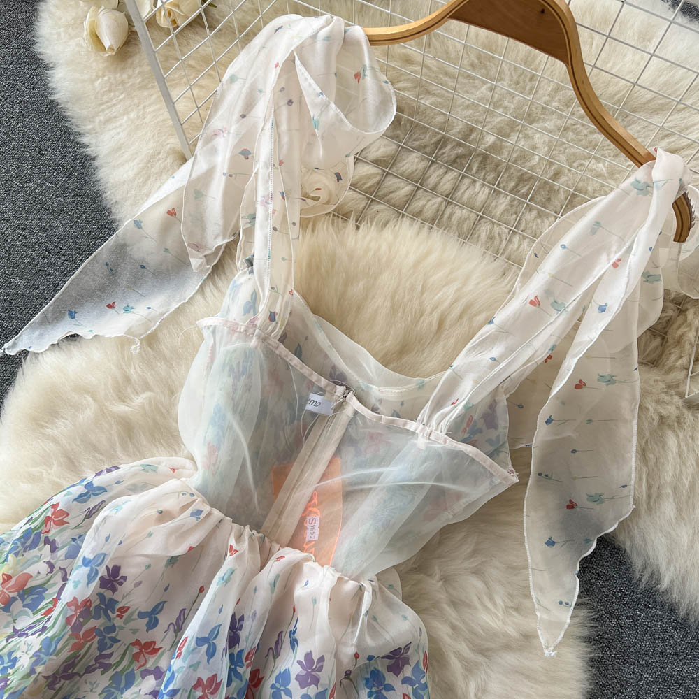 Celestine Tiered Tie Dress