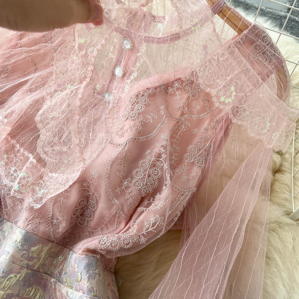Daphne Lace Jacquard Dress