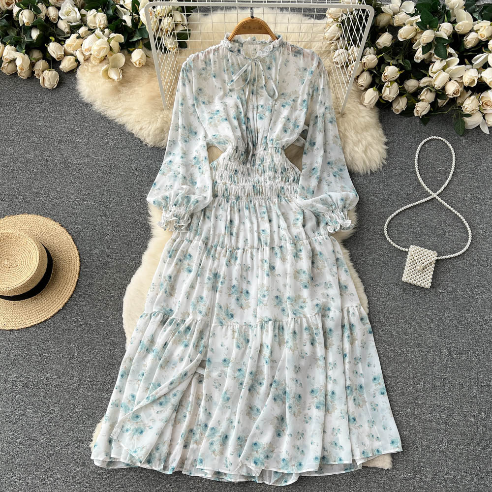 Katrina Shirred Waist Tiered Dress