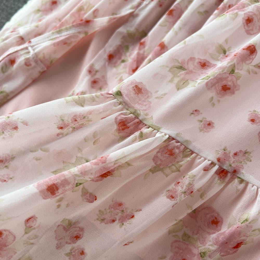 Katrina Shirred Waist Tiered Dress