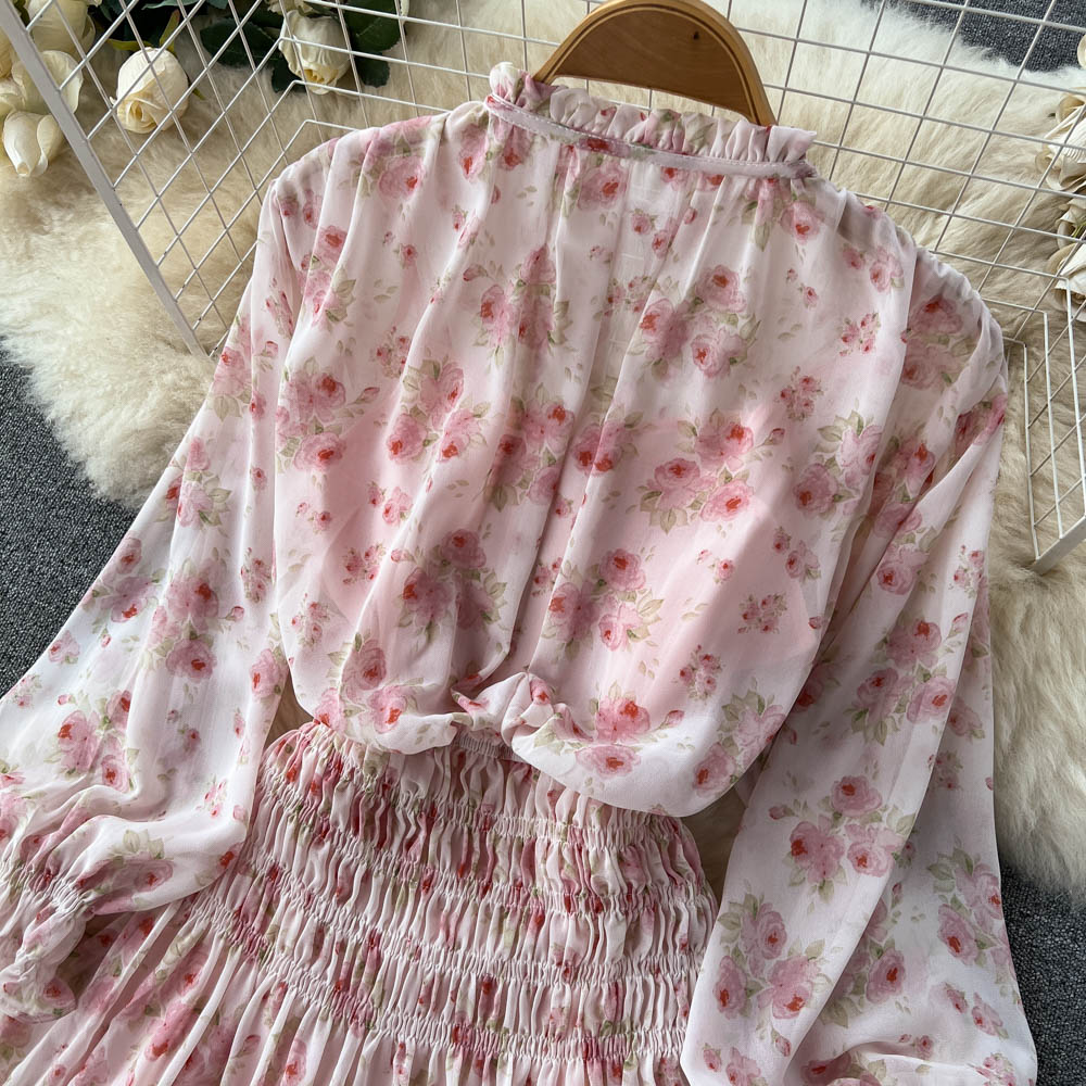Katrina Shirred Waist Tiered Dress