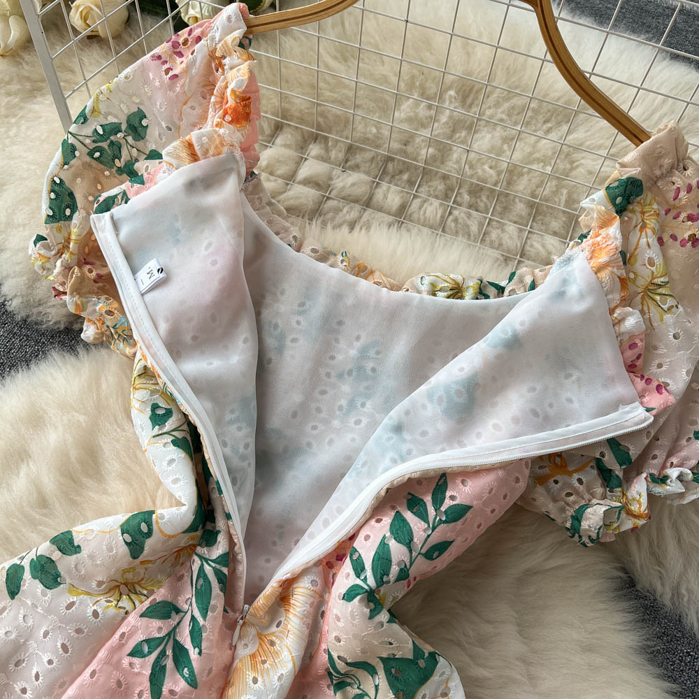 Joyce Puff Sleeve Eyelet Dress