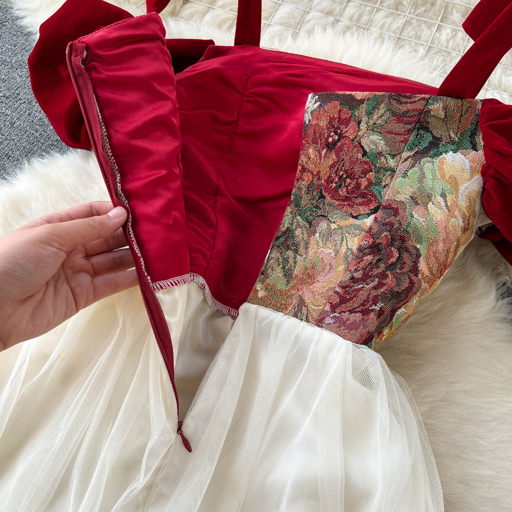 Antoinette Mesh Tie Dress