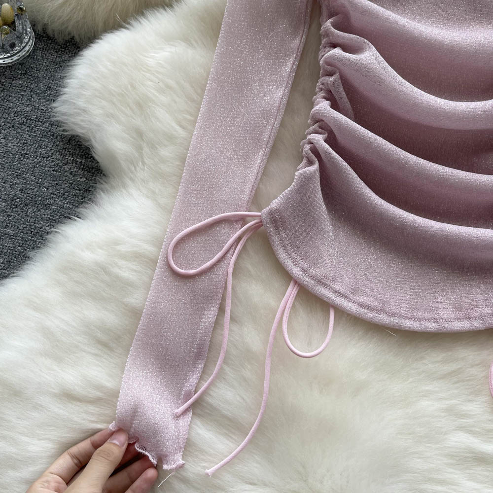 Zariah Off-Shoulder Drawstring Top