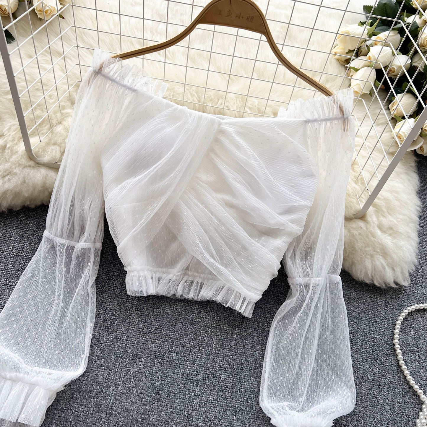 Ariyah Chiffon Mesh Top