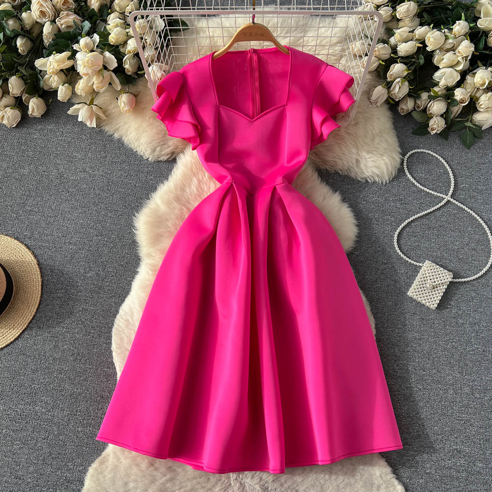 Lilian Ruffle Sleeve Dress