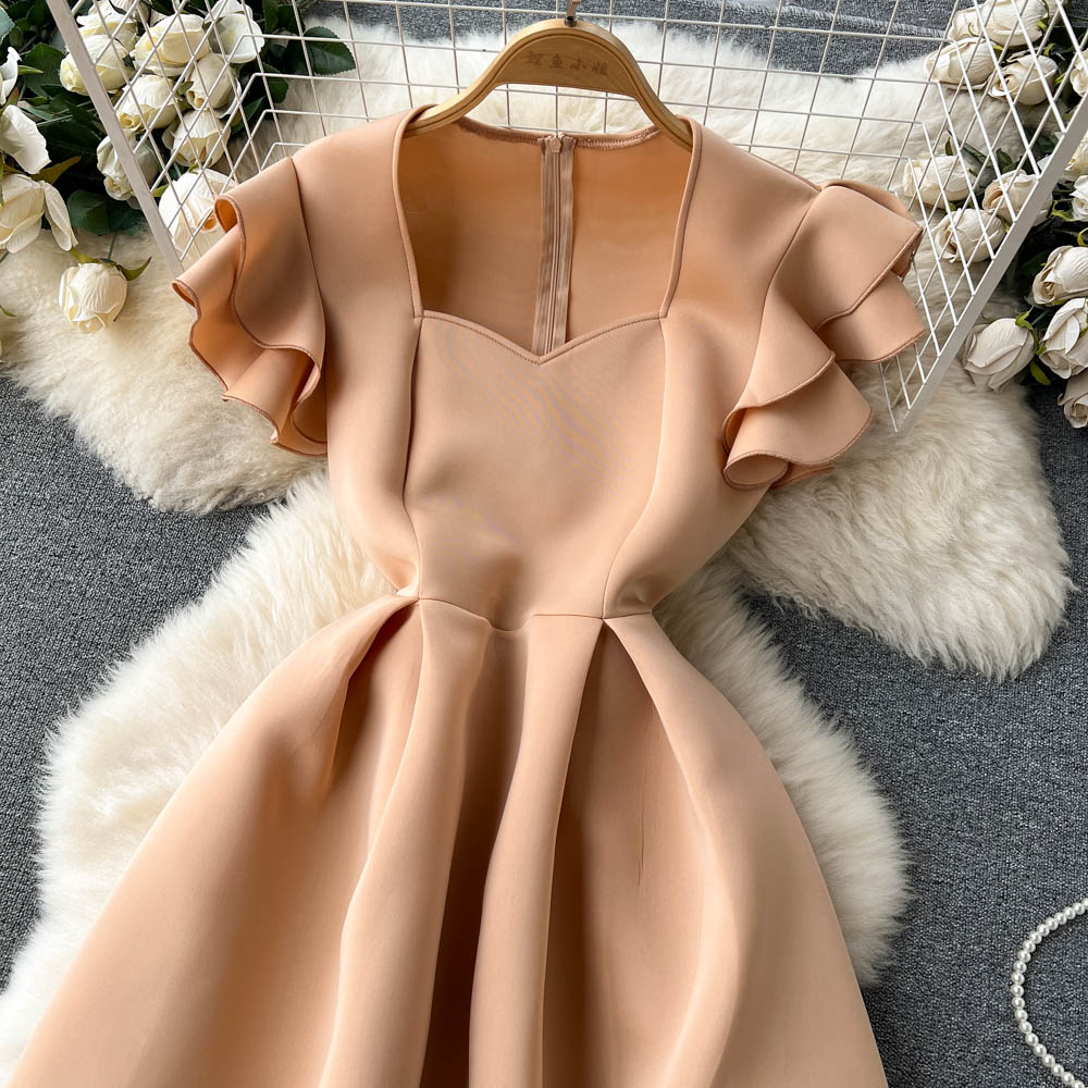 Lilian Ruffle Sleeve Dress