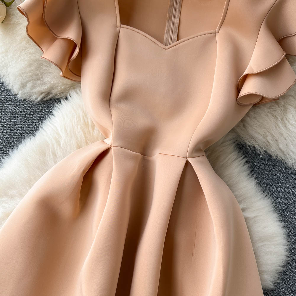 Lilian Ruffle Sleeve Dress