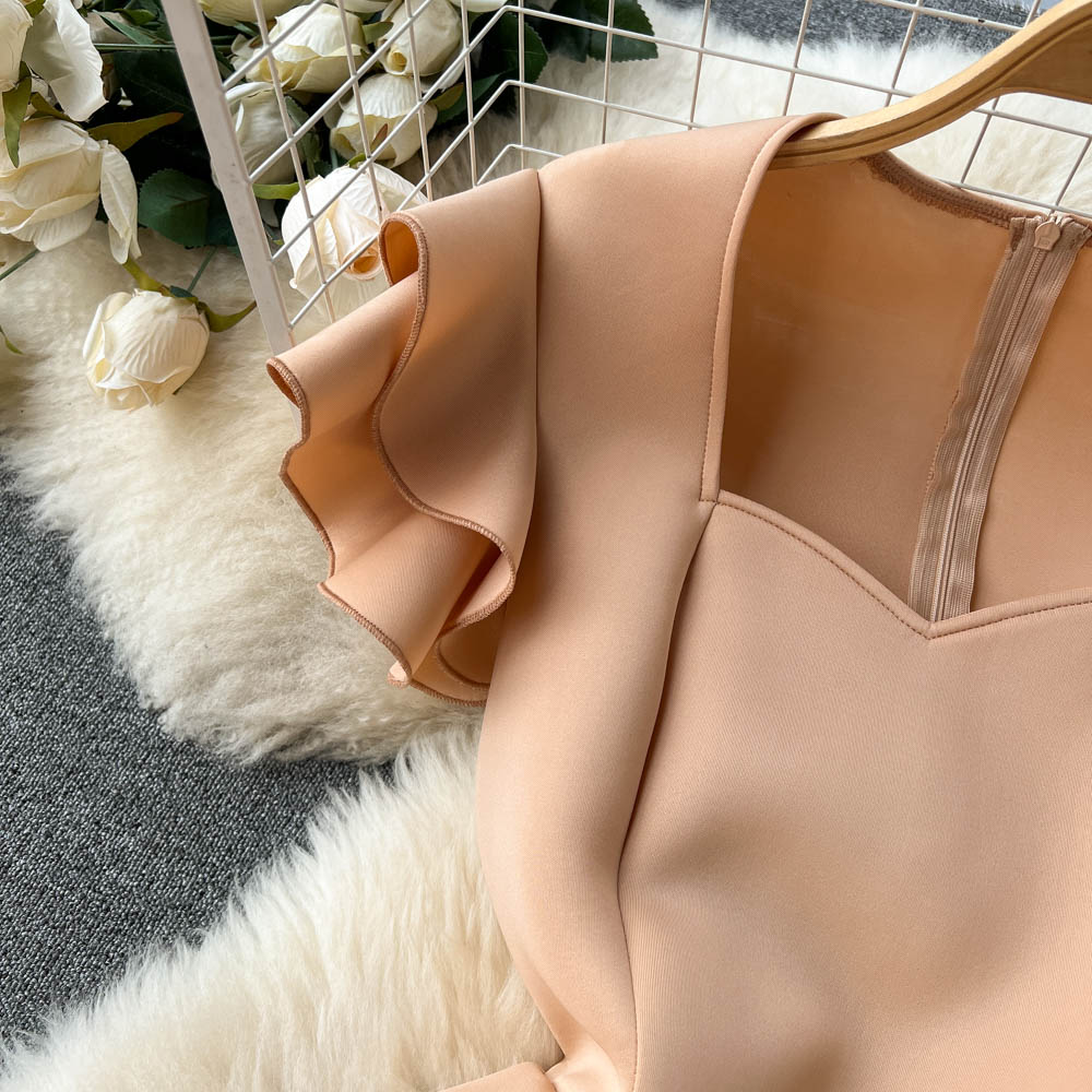 Lilian Ruffle Sleeve Dress