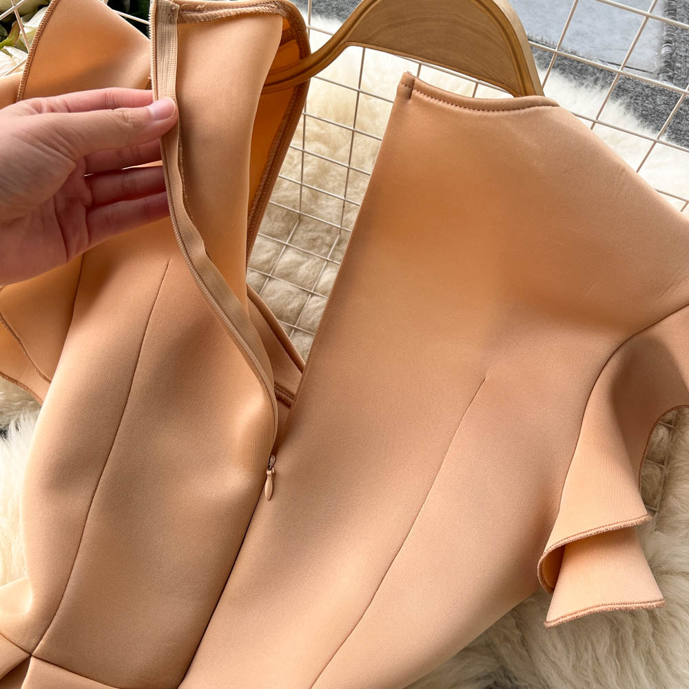 Lilian Ruffle Sleeve Dress