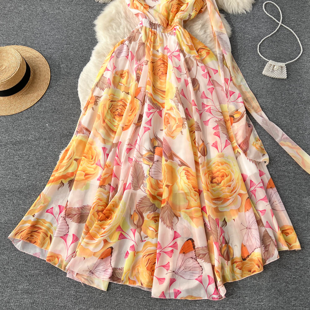 Madelynn One Shoulder Chiffon Dress