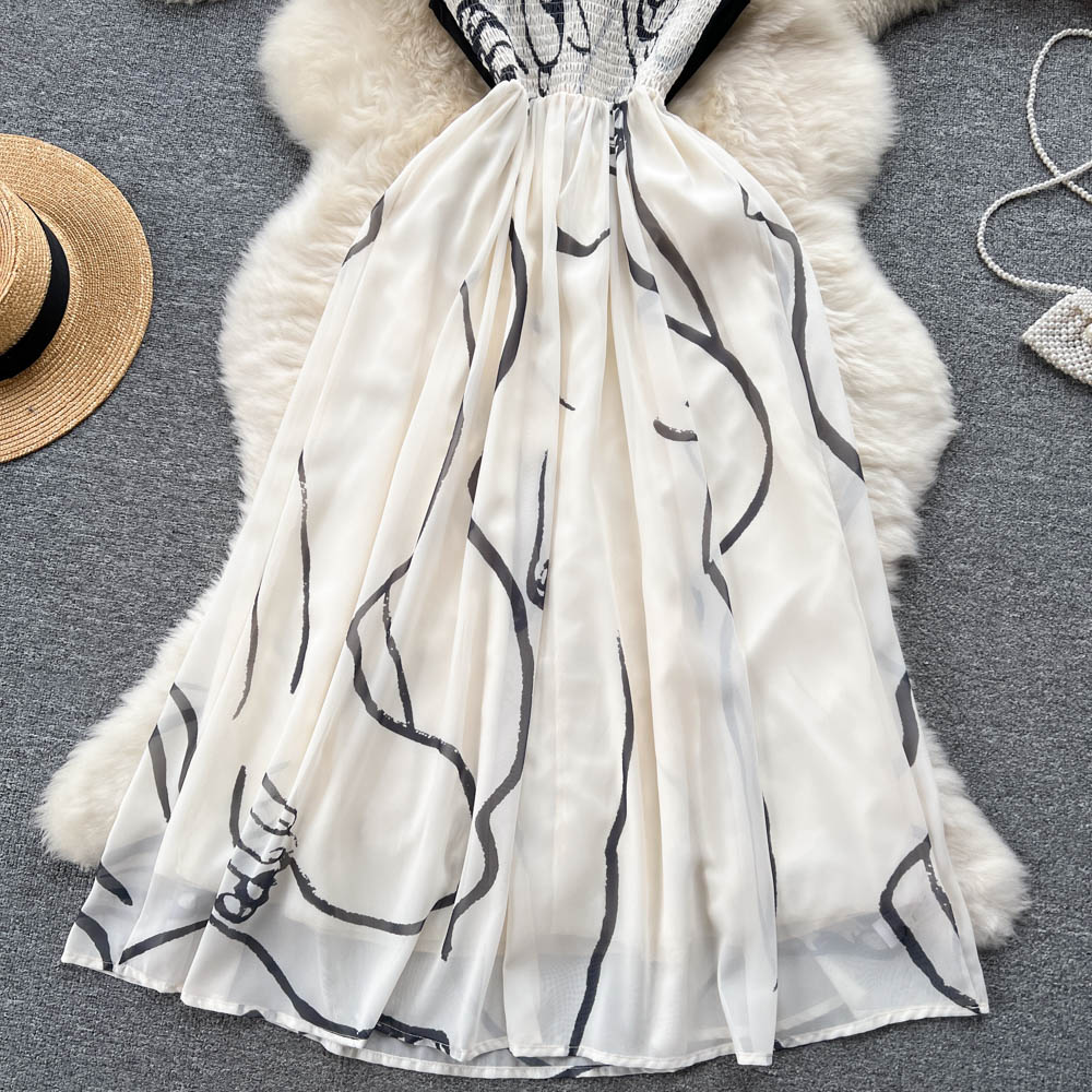 Iris Chiffon Tie Dress