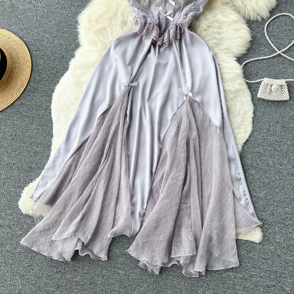 Liliana Lace Open Back Dress