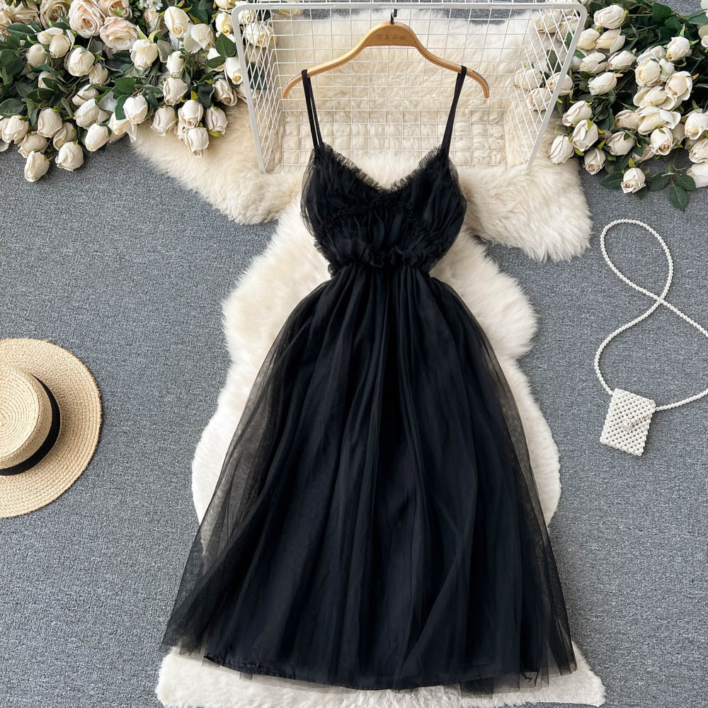 Vivian Chiffon Mesh Dress