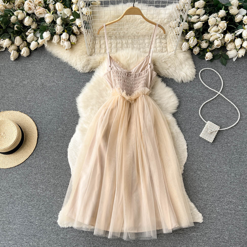 Vivian Chiffon Mesh Dress
