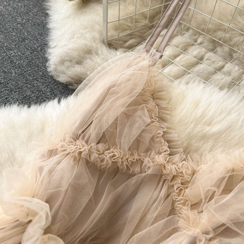 Vivian Chiffon Mesh Dress
