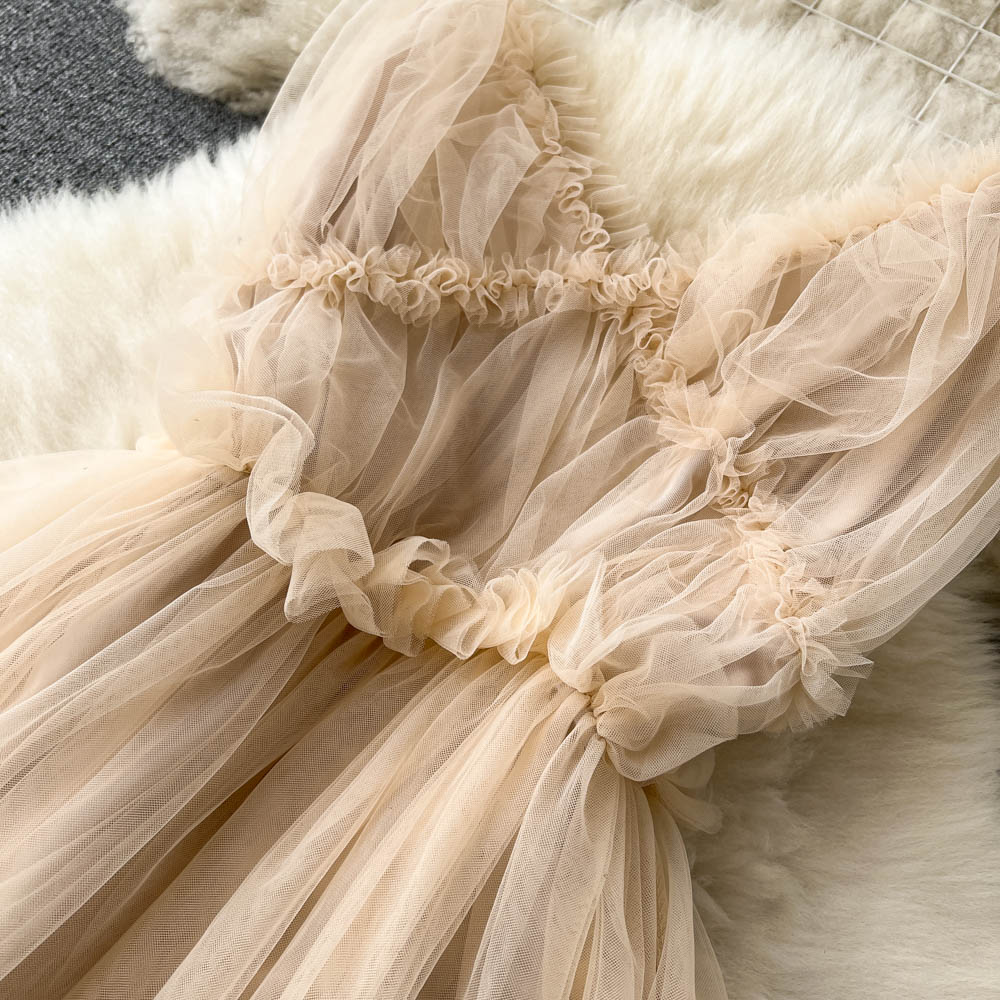Vivian Chiffon Mesh Dress